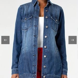 Liver Pool Jeans Long Denim Jacket